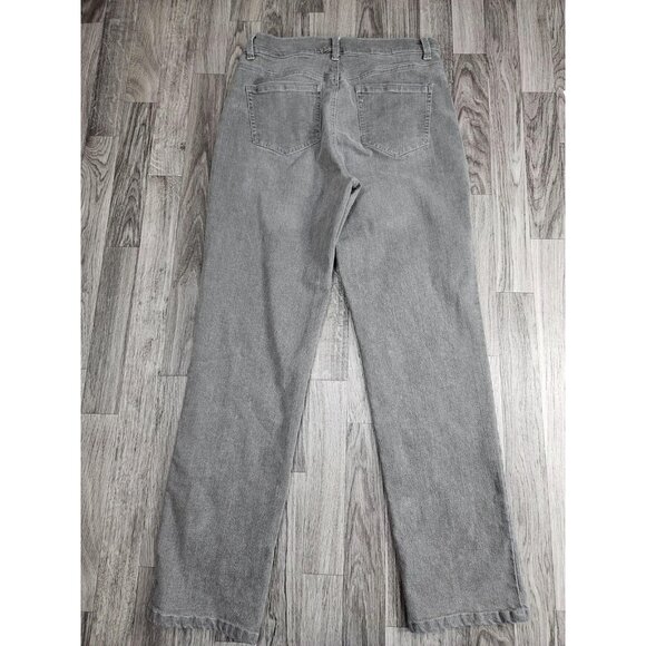 (3/$35) Gloria Vanderbilt Jeans Womens 8 Gray Amanda Average Denim Straight Leg - Picture 2 of 12